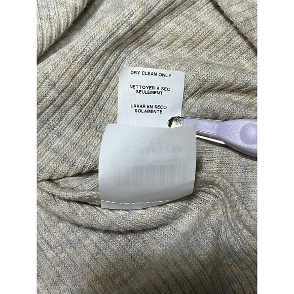 KAREN KANE 100% Linen Short Bell Sleeve Soft Blouse Top Sz M Beige - Picture 8 of 8